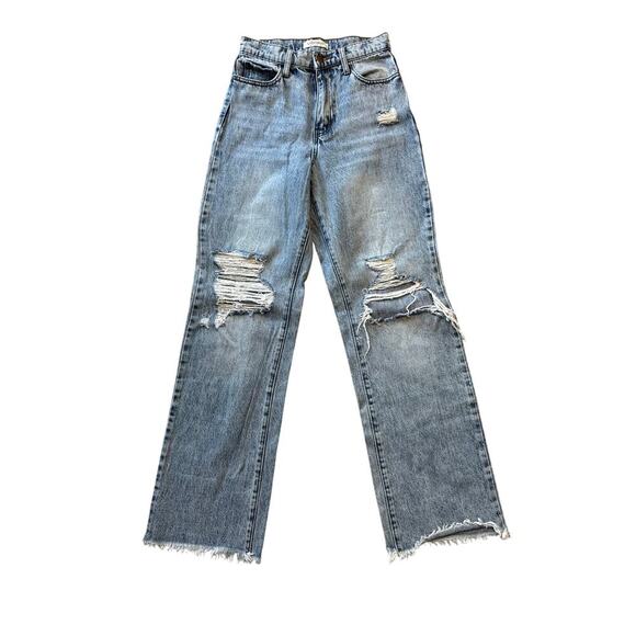 VIBRANT Gold Tag Woman's Jeans/Pants, size 3; Wide leg; ripped styling; Junior - Picture 1 of 10